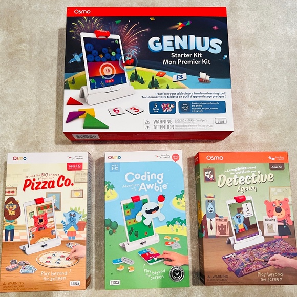 Osmo Genius Starter Kit & games: Pizza Co., Coding with Awbie, Detective Agency - Picture 1 of 1